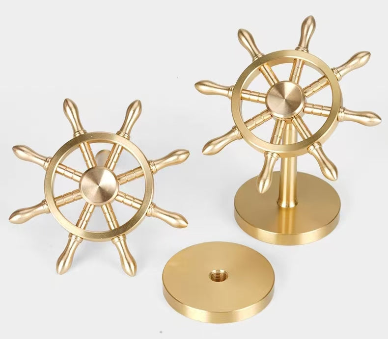 Brass Marine Rudder Ornament - SvanFon Mini Metal Mechanical Models