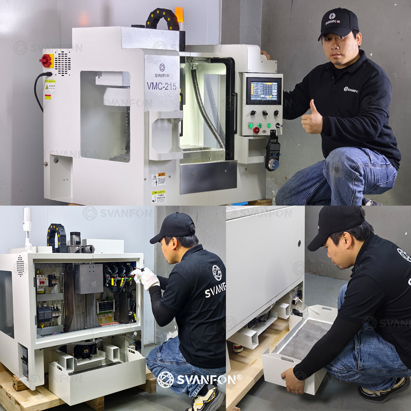 VMC215 Small 3-Axis/4-Axis Benchtop CNC Vertical Machining Center | Desktop CNC Mill & Engraving Machine | Mini Precision Equipment