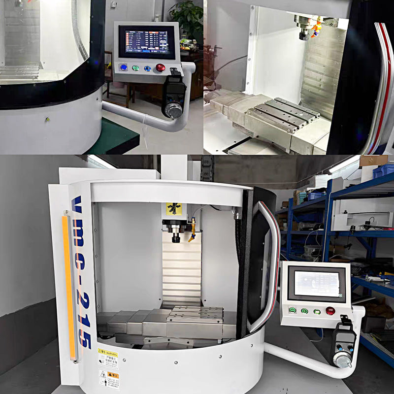 VMC - 215 Benchtop Sheet Metal CNC Machine Specifications SvanFon Mini Metal Mechanical Models