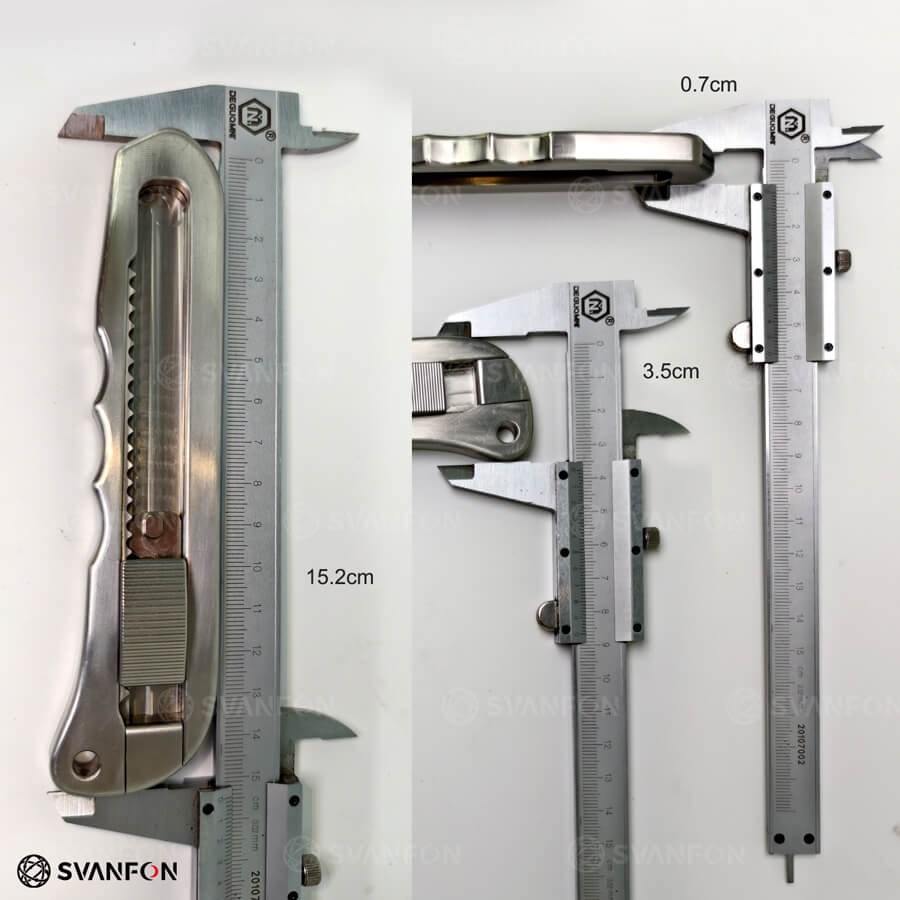 Stainless Steel CNC Art Utility Knife Holder(Without Blade) - SvanFon Mini Metal Mechanical Models