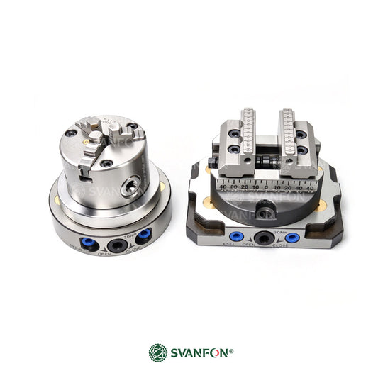 CNC Zero Point Workholding Vise & Chuck Set | 3-Axis & 4-Axis Quick Change Base