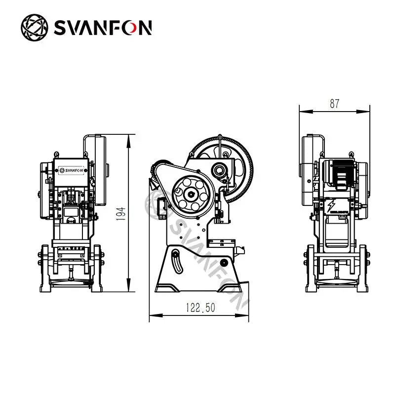 Mini Punch Press Model 02 – SvanFon Mini Metal Mechanical Models