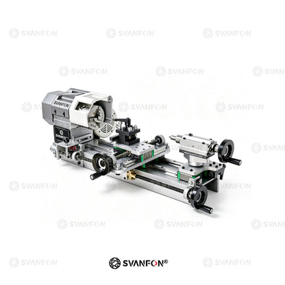 SVANFON S90 Benchtop Hobby Mini Metal Lathe | Precision Turning Machine for Home Garage DIY Workshop