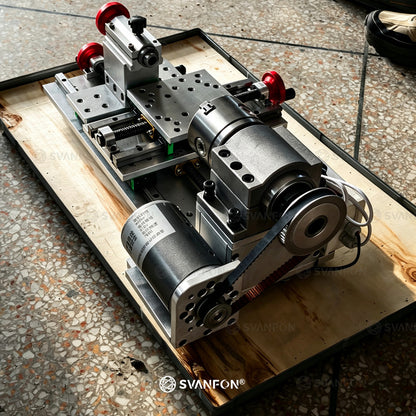 Small Manual Lathe, Benchtop Hobby Turning Machine for Home Workshop Metal Turning & Model Making