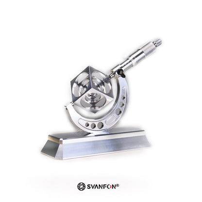 SVANFON Micrometer Desk Art – Precision Metal Fidget Toy for Makers & Engineers