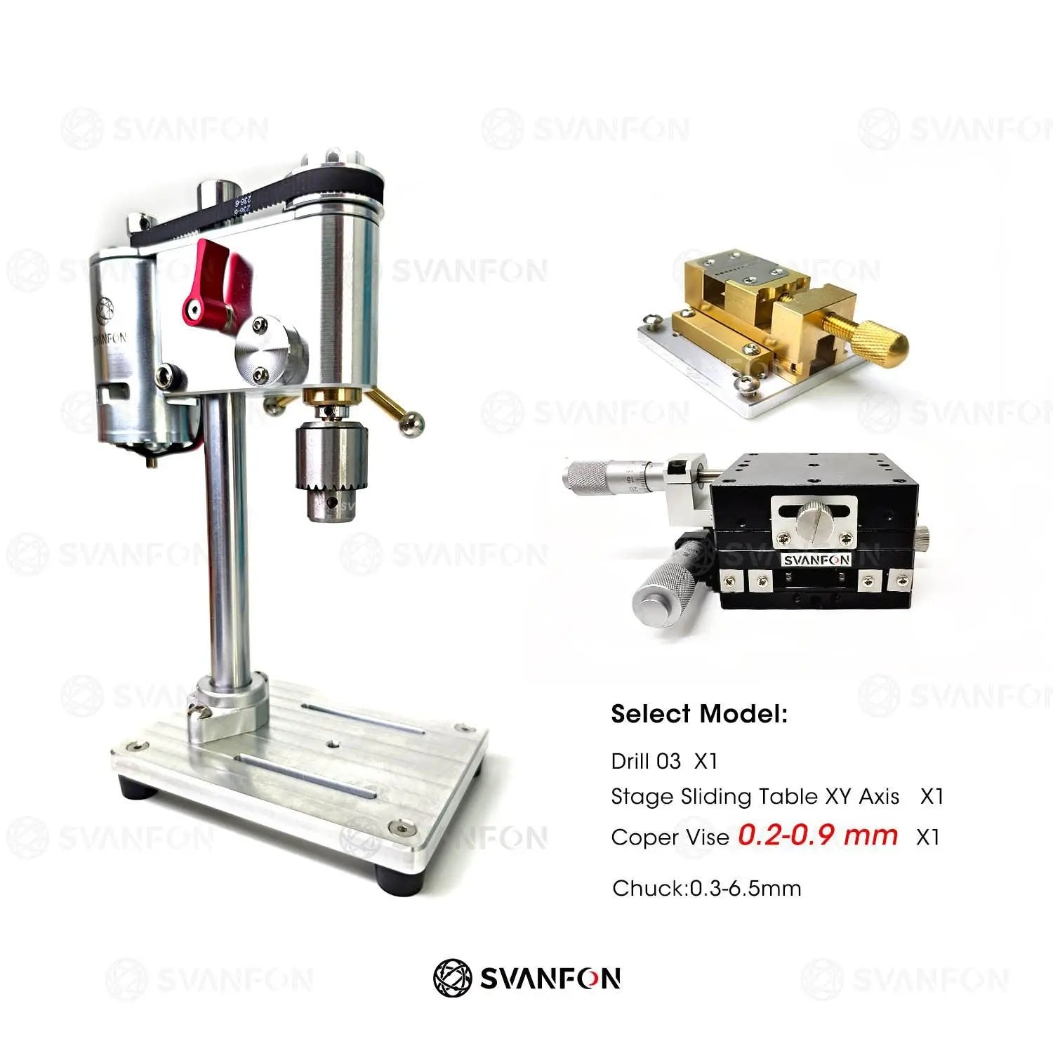 Mini Bench Drill 03 - SvanFon Mini Metal Mechanical Models