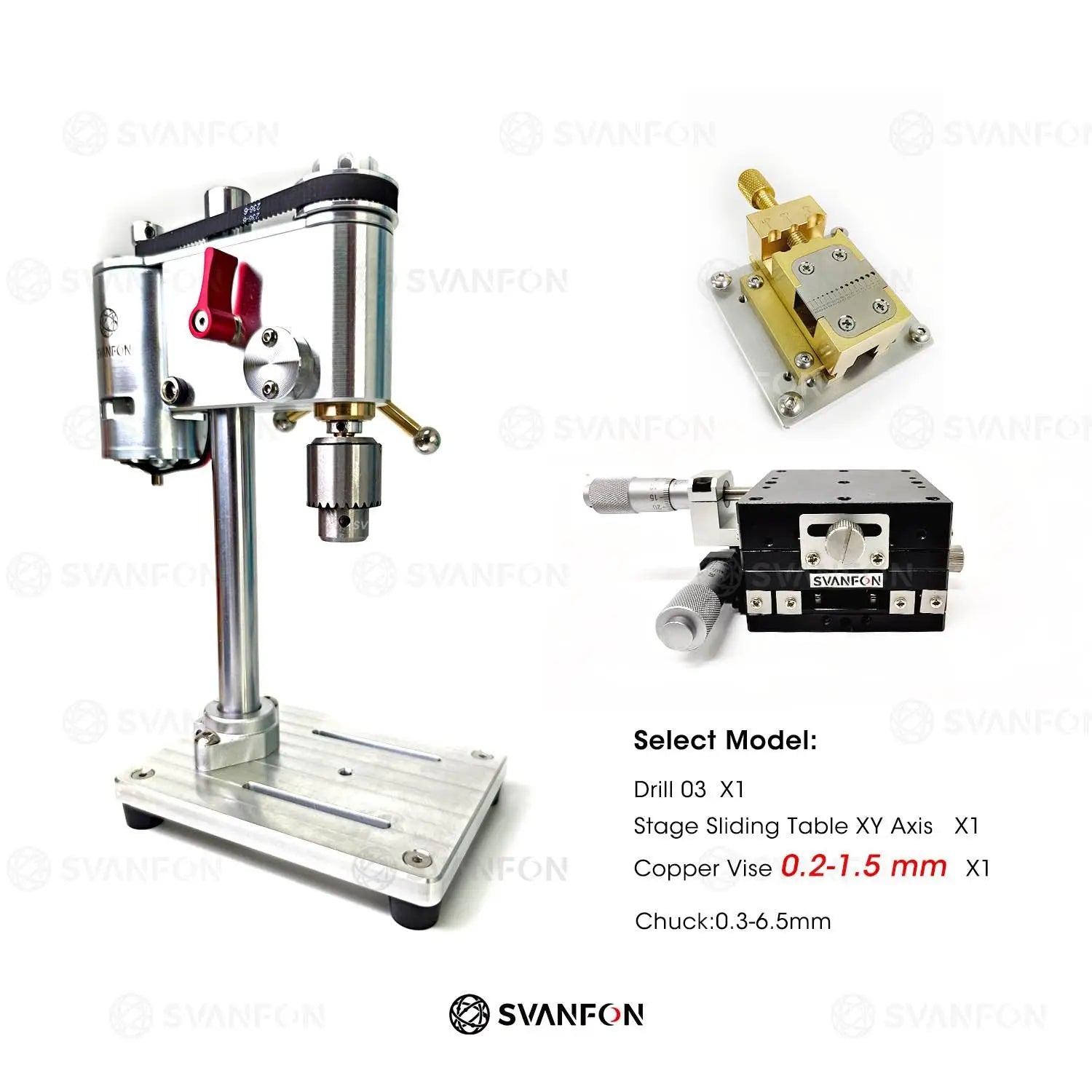 Mini Bench Drill 03 - SvanFon Mini Metal Mechanical Models