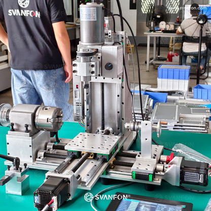 Mini CNC Lathe–Mill–Drill Combo Machine – 3-in-1 Metalworking Centre